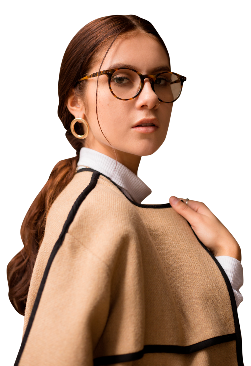 imagen mujer con lentes